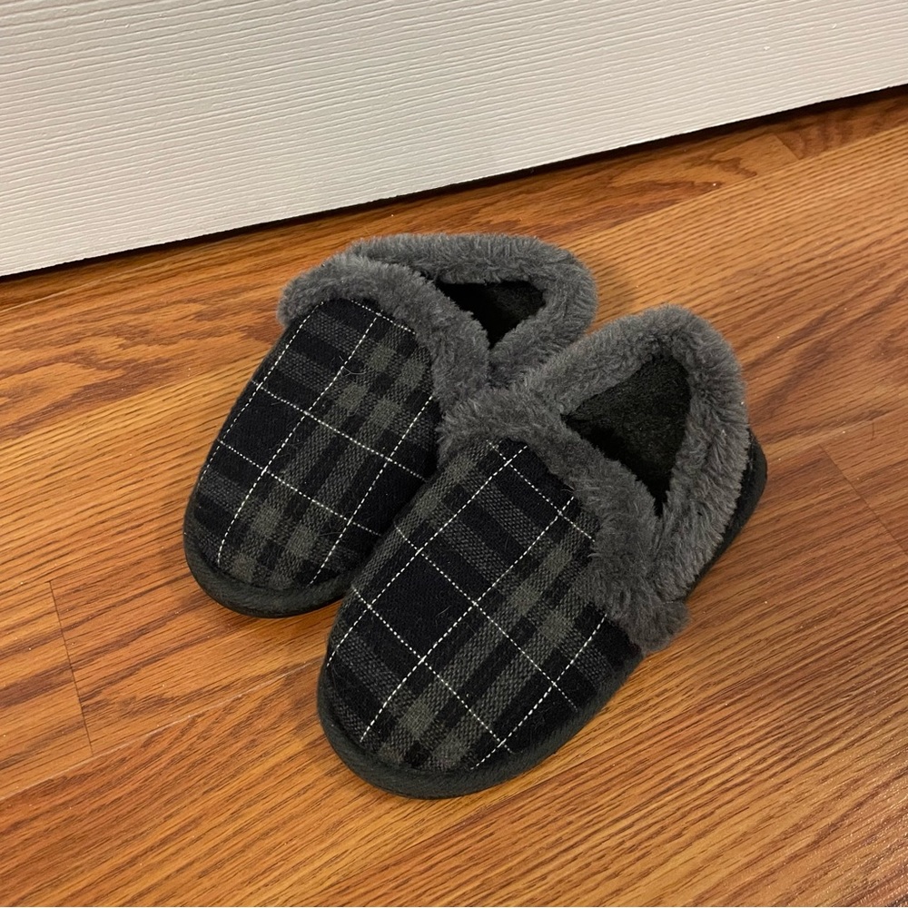 Boys (Toddler) - Wonder Nation Plaid Slippers